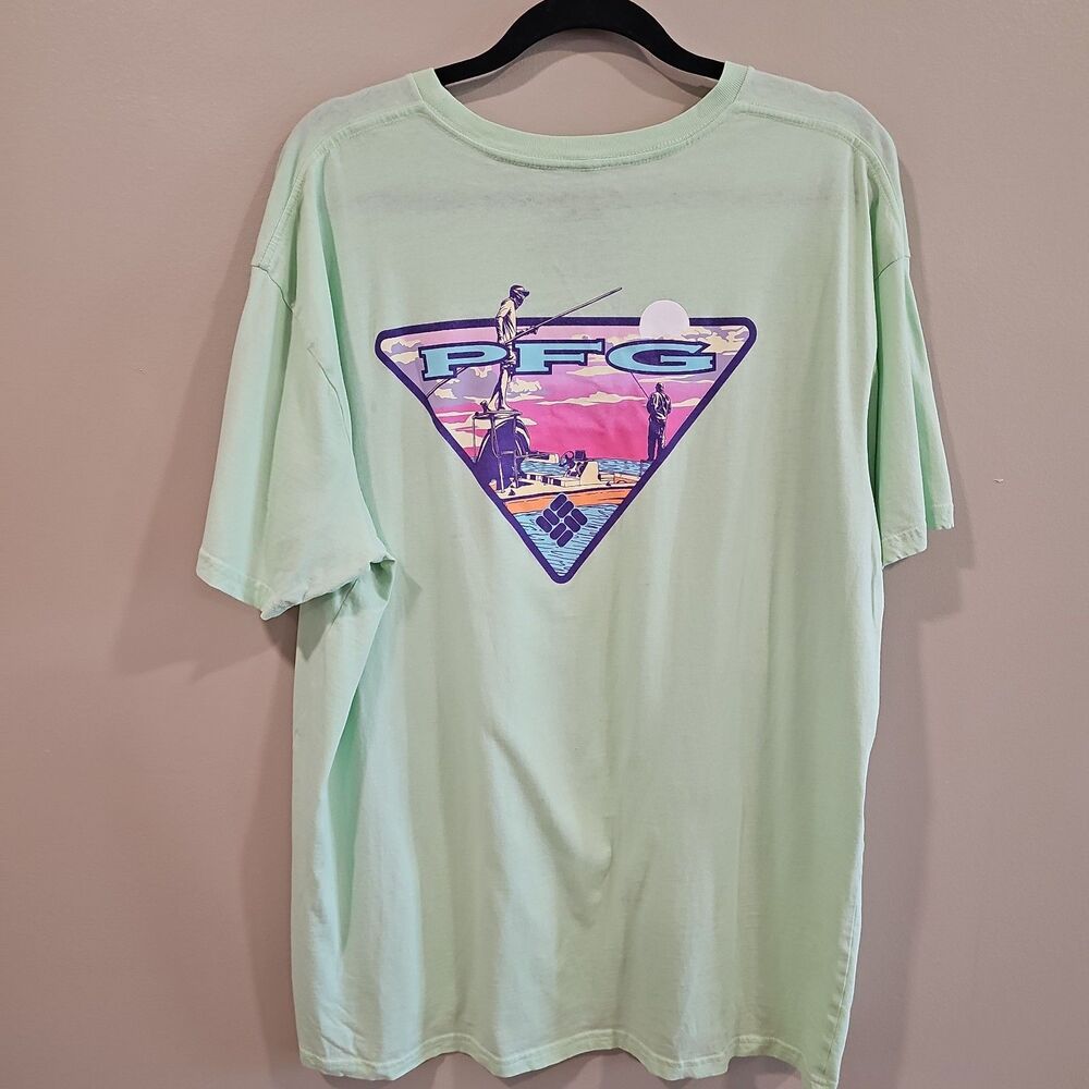 Columbia PFG men's Short Sleeve T-shirt XXL Green